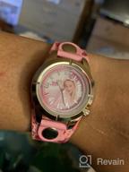 img 1 attached to Jojo Siwa Analog Watch for Kids - Silver-Tone Case, Pink Leather Strap, Easy-to-Buckle, Safe for Children - Model JOJ5003 with Jojo Siwa on Dial review by Cindy Vang