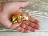 img 1 attached to Ultra Warm White LED Mini Globe Light Bulb With E26 Screw Base - 1W Energy-Saving Equivalent To 10W Incandescent Bulb - G40 Low Watt Edison LED Bulb - 2200K Warm White Light review by Ryan Gilliam