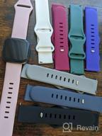 img 1 attached to 8-Pack Soft Waterproof Silicone Sports Strap Replacement Wristbands For Fitbit Versa 2/Versa/Versa Lite/Versa SE By EverAct - Compatible With Women And Men review by Dan Dickey