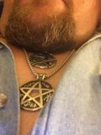 img 1 attached to Stainless Steel Pendant Necklace with Supernatural Devils 🔮 Trap Symbol and Sigil - Pentagram Anti Possession by HZMAN review by Kyle Ziegler