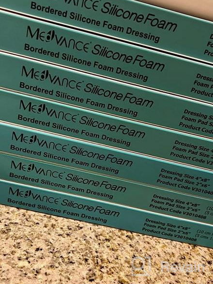 img 1 attached to Premium Bordered Silicone Adhesive Foam Dressings - MedVance TM - 4"X4" Pad Size (Box Of 5) review by Michael Kosack