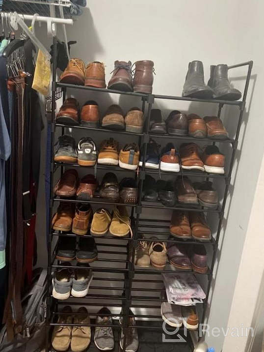 img 1 attached to Looking For A Clutter-Free Home? Check Out Tabiger'S 9 Tier Shoe Rack Organizer For 53-58 Pairs! review by Adam Clemons