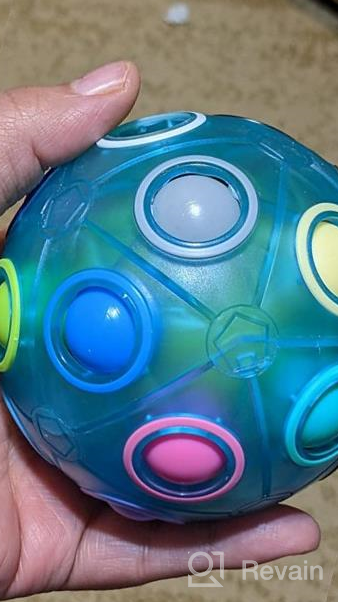 img 1 attached to Experience Endless Fun With Vdealen Magic Rainbow Puzzle Ball - The Perfect Brain Teaser Toy For All Ages! review by Julio Roberts