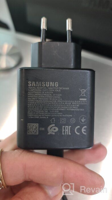 img 1 attached to Network Charger Samsung EP-TA845 Cable USB Type-C, 45 W, black review by Kenma Kenta ᠌