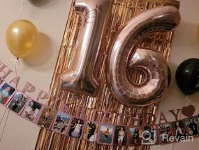 img 8 attached to Pre-Assembled Blue Sweet 16 Photo Banner With Sixteen Card Frames For Girls - Happy 16Th Birthday Decorations And Party Supplies With '16' Signs Included