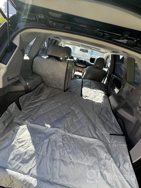 img 1 attached to Extra Large SUV Cargo Liner With 60/40 Split And Armrest Pass-Through Compatibility - Black, Made In USA By 4Knines review by Joshua Cameron