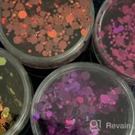 картинка 1 прикреплена к отзыву HOSSIAN Chunky Glitter Makeup -12 Colors Nail Glitter-11Oz Holographic Cosmetic Grade Festival Glitter For Crafting And Beauty (B) от Aaron Gonzales