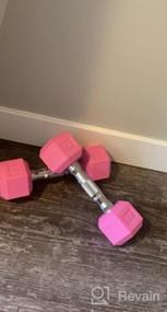 img 7 attached to Get Fit With Portzon: 8 Color Anti-Slip Hex Dumbbell Set, Perfect For Any Home Gym