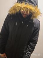 img 1 attached to Men'S Fur Collar Hooded Down Jacket - Windproof & Warm For Winter Weather review by Shawn Trotter