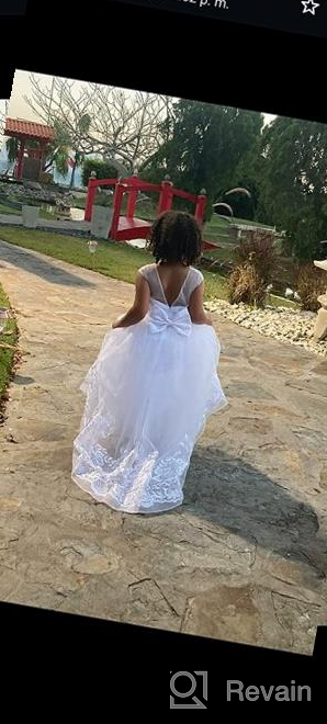 img 1 attached to 💃 Elegant Sleeveless Wedding and Pageant Girls Clothing by AbaoSisters review by Sherry Meurer