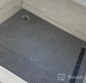 img 7 attached to Stylish And Durable Neodrain Linear Shower Drain With Brickwork Pattern Grate - Perfect For Modern Bathrooms