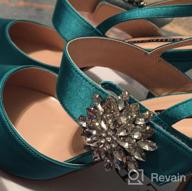 img 1 attached to Elevate Your Look With ERIJUNOR Slingback Rhinestone Pumps For Women - Perfect For Evening Prom And Wedding Outfits review by Sean Moran