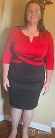 img 7 attached to VFSHOW Womens Colorblock Front Zipper Work Office Business Party Bodycon Pencil Dress