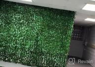 img 1 attached to Artificial Hanging Vines, 12 Pack 84 Feet Fake Green Leaf Garlands Home Office Garden Outdoor Wall Greenery Cover Jungle Party Decoration review by Steven Harmon