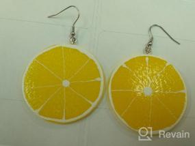 img 5 attached to 🍋 SEIRAA Lemon Drop Earrings: Fruit Lover Gift, Acrylic Summer Jewelry for Women & Girls - Lemon Jewelry, Fashion Accessories