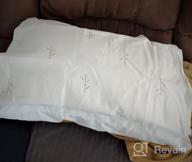 img 1 attached to 20X54 Inches Cooling Bamboo Pillow Cover Waterproof - Soft & Comfortable Zippered Fibre Fabric Case For Body Pillows. review by Justin Garcia