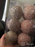 img 1 attached to 6Pcs Sapphire Glitter Sequin Foam Ball Christmas Ornaments - Perfect For Xmas Tree Decorations & Holiday Weddings! review by Jimmy Moreland