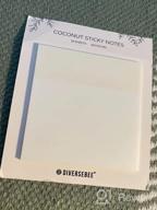 img 1 attached to DiverseBee Translucent Feather Sticky Notes: 50 Pack Pastel Transparent 3X3 Tabs For Study, Office, And Bible Journaling review by Lyon Forrest