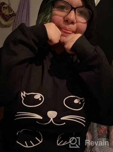 img 1 attached to Cute And Cozy: PERSUN Women'S Cat Ear Hoodie With Kangaroo Pouch review by Hamilton Larcony