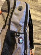 img 1 attached to Securely Carry Your Laptop And Books With Our Anti-Theft Business Backpack - 15.6Inch, Grey review by Kyle Terry