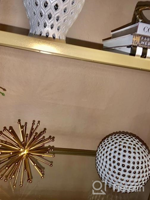 img 1 attached to Silver Spike Hanging Wall Pod Decoration Tabletop Sculpture - Handmade 3D Round Starburst Firework Mid Century Modern Home Decor Accent Geometric Abstract Design 7.5" Diameter Torre & Tagus review by James Oconnor