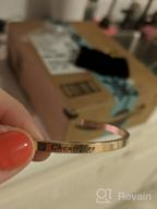 картинка 1 прикреплена к отзыву Браслет с инспирирующей гравировкой из 18-каратного розового золота Lademayh: Гипоаллергенный и долговечный браслет из нержавеющей стали 316L - наручный браслет с регулируемым замком в подарок для женщин. от Jerry Mills