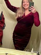 img 1 attached to FENSACE Women'S Wrap V Neck Velvet Dress - Perfect For Cocktail Parties And Special Occasions! review by Matt Sirmons