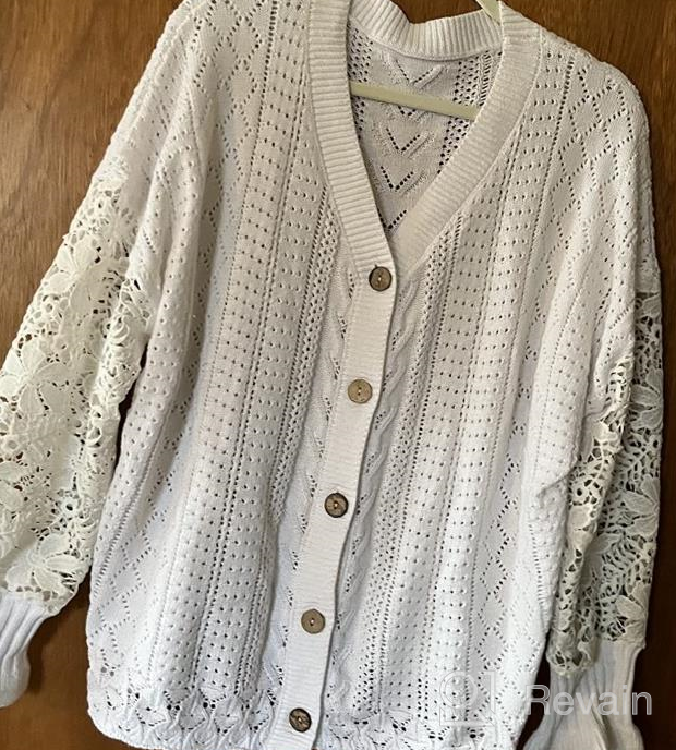 img 1 attached to Women'S AlvaQ Lightweight Lace Crochet Cardigan Sweater Kimono Jacket review by Jeremy Reddick