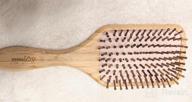 img 1 attached to Eco-Friendly Bamboo Hair Brush With Detangle Tail Comb For Healthy And Silky Hair - Perfect For Men, Women, And Kids review by Paul Martindale