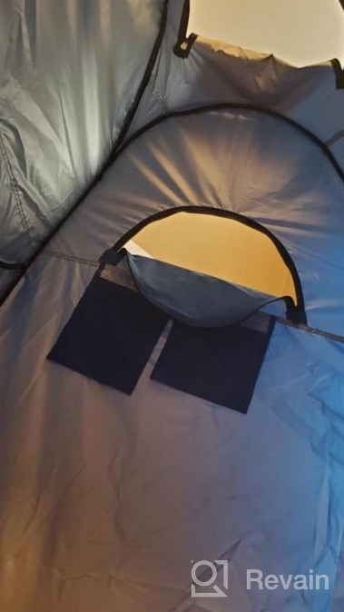 img 1 attached to Portable Privacy Shelter And Changing Room For Camping, Hiking, Beach, And Toiletry Needs - WINOMO Pop-Up Shower Tent With Carry Bag review by David Olson