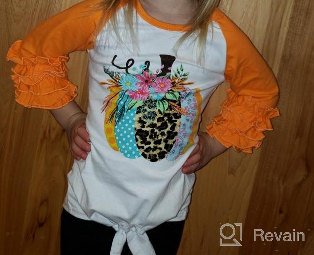 img 1 attached to AMK Boutique Thanksgiving Ruffles Raglan review by Erik Gerber