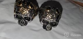 img 6 attached to Jude Jewelers Stainless Steel Gothic Skull Vintage Masonic Biker Ring: A Statement Piece for Bold Style and Edge