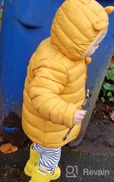 img 1 attached to Stay Warm & Cozy: CECORC Winter Padded Hooded Coats For Kids, Baby Boys Girls, Infants & Toddlers. review by Vijin Wisniewski