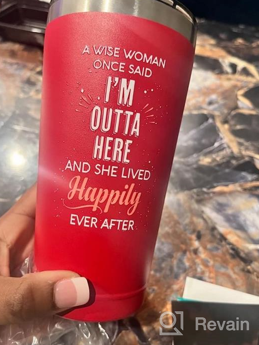 img 1 attached to A Wise Woman Once Said - Funny Going Away Gifts For Women - Stainless Tumbler Coworker Leaving Gifts For Women New Job Good Luck Goodbye Retirement Divorce Moving On Drinking Cup - (16 Oz Mint) review by Marianne Green