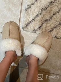 img 6 attached to Women'S Fuzzy Warm Slippers | Memory Foam, Cozy Plush & Anti-Slip For Indoor/Outdoor Winter