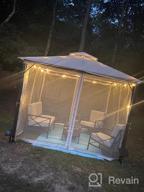 картинка 1 прикреплена к отзыву 10X10 Outdoor Gazebo Canopy With Mosquito Netting - 99% UV Rays Block, CPAI-84 Certified For Patios, Lawns & Backyards | ASTEROUTDOOR от Trey Dikici