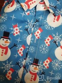 img 6 attached to Festive And Stylish: Loveternal Men'S Christmas And Halloween Button Down Shirts With Slim Fit Design