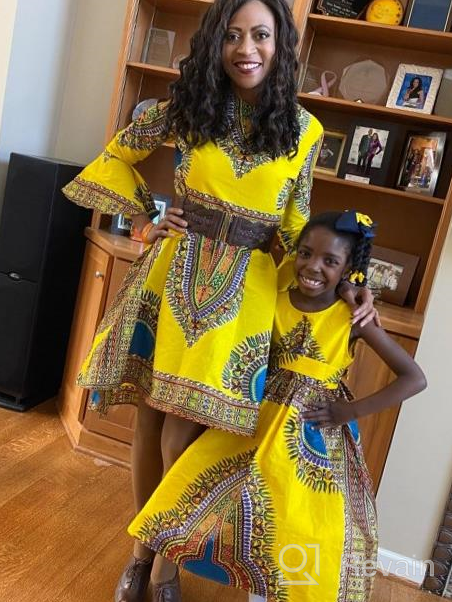 img 1 attached to 👗 Shenbolen Dashiki African Tradition Dresses for Girls - Stylish Clothing in Beautiful Dresses review by Stacy Mendoza