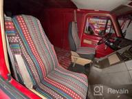 картинка 1 прикреплена к отзыву 4Pcs Universal Car, SUV & Truck Front Seat Cover Baja Blanket Bucket Stripe Colorful Cute Copap With Seat-Belt Pad Protectors. от Michael Reddy