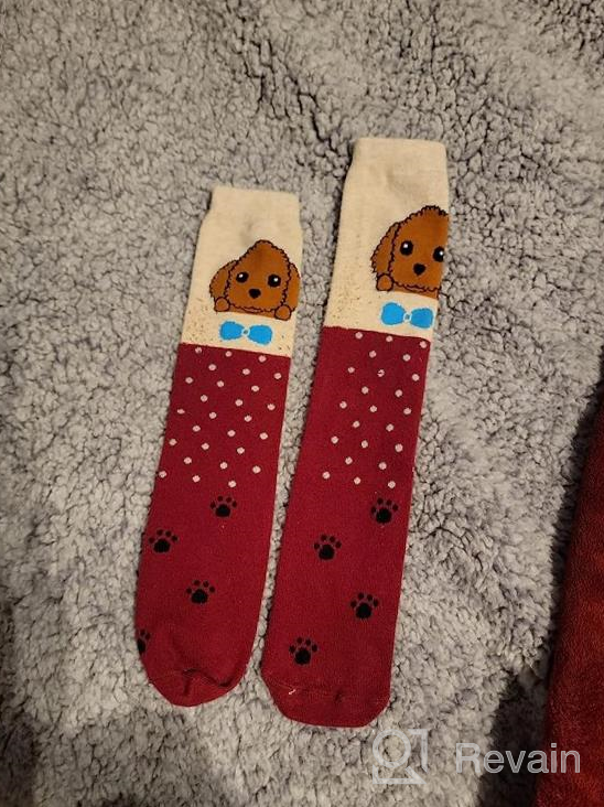 img 1 attached to Adorable Cartoon Animal Knee High Socks For Girls - Soft Cotton Over The Calf Socks By FNOVCO review by Bob Boan