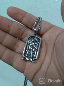 img 5 attached to Stainless Egyptian Necklace for 💪 Boys: GUNGNEER Jewelry, Inspired by Strength