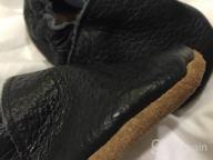 img 1 attached to Unisex Infant Moccasins With Rubber Sole For Crawling, Walking And Anti-Slip: Mejale Baby Leather Shoes For Newborns, Toddlers And Mini Kids Suitable For Crib Boots. review by Sara Houck
