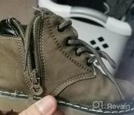 img 1 attached to RVROVIC Little Boys' Yellow Hiking Boots Toddler Shoes review by Steve Stone
