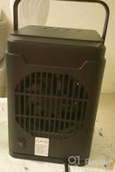 img 1 attached to 1500W Portable Space Heater With Adjustable Wind, Timer Thermostat & Overheat Protection - Quiet For Home Office Use review by Ken Ventura