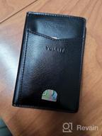 img 1 attached to Men's Minimalist Bifold Wallet - Genuine Leather, RFID Blocking, Stylish Accessories review by Travis Petty