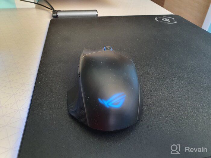 img 1 attached to 🖱️ Unleash Your Gaming Potential with the ASUS ROG Chakram Wireless Aura Sync RGB Gaming Mouse – Featuring Optical Sensor and 16000 DPI review by Somchai Vongxaiburan ᠌