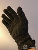 img 1 attached to Mujjo Knitted Winter Gloves with Touch-Screen Compatibility, Dual Insulation Layers, Full-Hand Mobility, Non-Slip Phone Grip and Leather Wrist Cuff". review by Seth Waldron