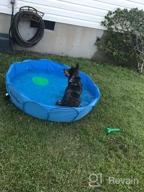 img 1 attached to Portable Foldable Pet Swimming Pool For Dogs And Cats - Indoor/Outdoor Bathing And Ball Pit - 42"X12" Size - Patent Pending review by Fernando Wolford