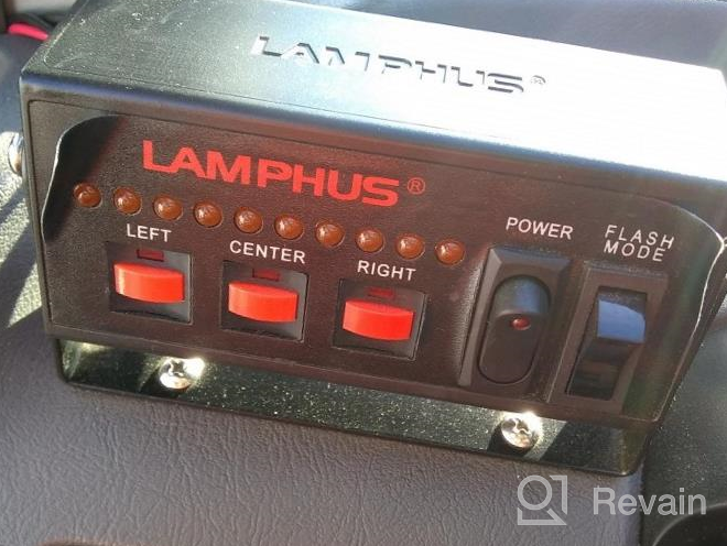 img 1 attached to Highly Visible Amber LED Traffic Advisor Light Bar For Trucks And Vehicles - LAMPHUS SolarBlast 38 With 32W, 48 Flash Modes, TA Controller And Waterproof Design review by Kyle Tran