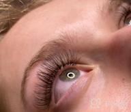 img 1 attached to Get Your Dream Look With Short Stem 3D 0.10 D Mix-12-15Mm Premade Fans Russian Lash Extensions review by Charles Thomas